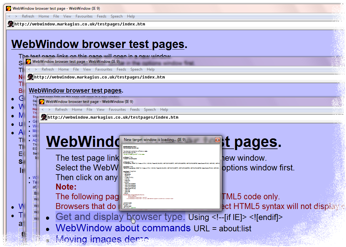 WebWindow 2.12.0039 at different display scales 